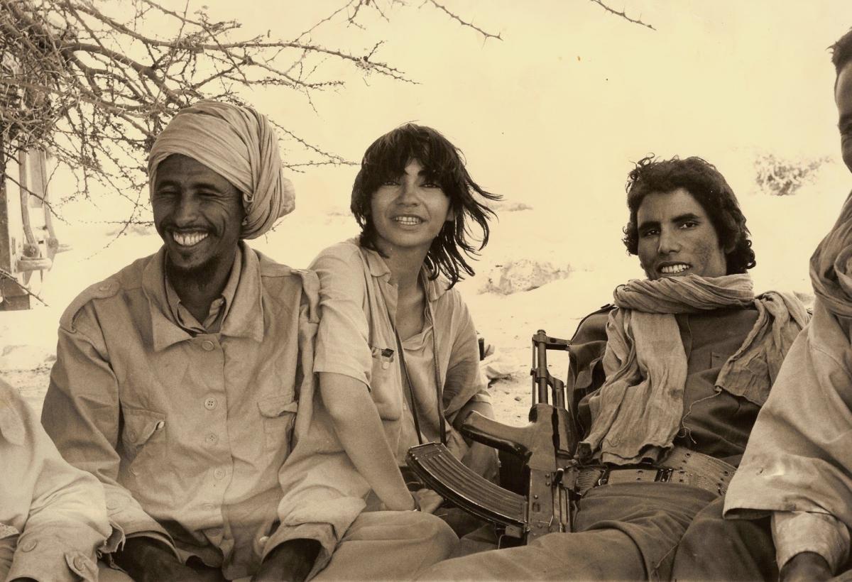 (2) With combatants of the Polisario Front while filming Sahara Is Not for Sale (1977) (2) With combatants of the Polisario Front while filming Sahara Is Not for Sale (1977)