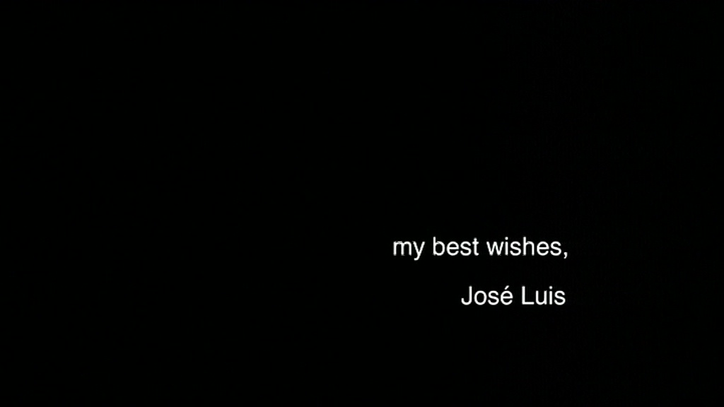 A Letter to Jonas Mekas no.1 (8 November 2009, José Luis Guérin) A Letter to Jonas Mekas no.1 (8 November 2009, José Luis Guérin)