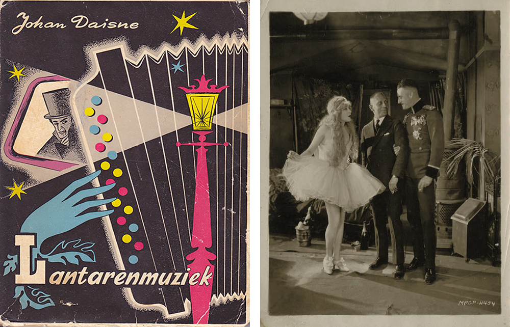 (1) Cover van Johan Daisnes Lantarenmuziek (1957) | (2) Promotiestill van Merry Widow (Erich von Stroheim, 1925) (1) Cover van Johan Daisnes Lantarenmuziek (1957) | (2) Promotiestill van Merry Widow (Erich von Stroheim, 1925)