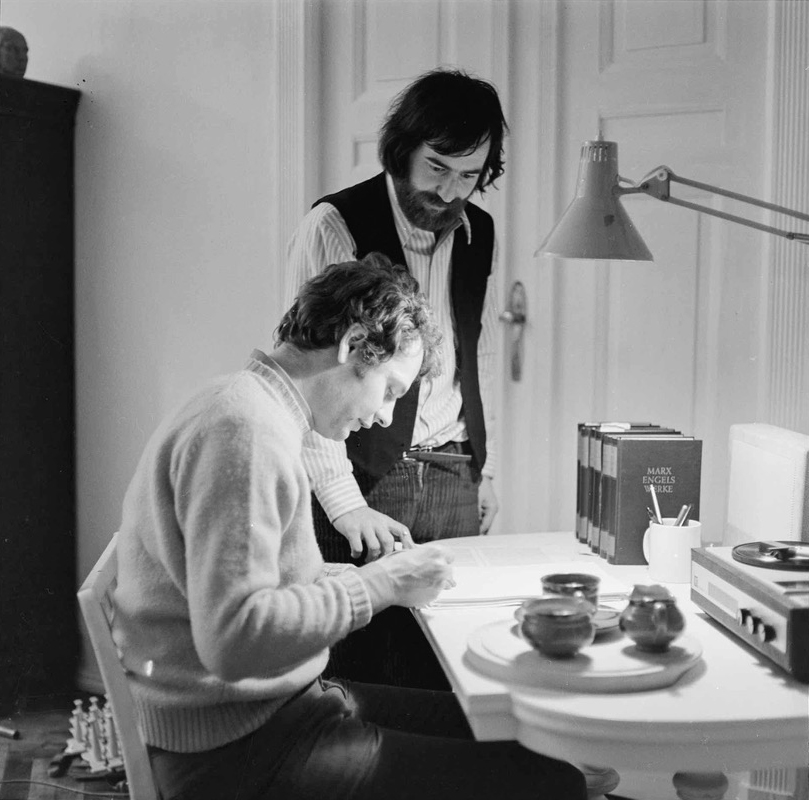 (7) Am Set von Labriola (Günter Peter Straschek, 1970). Foto: Michael Sauer. (7) Am Set von Labriola (Günter Peter Straschek, 1970). Foto: Michael Sauer.