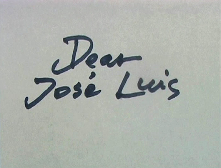 A Letter to José Luis no.4 (January 2011, Jonas Mekas) A Letter to José Luis no.4 (January 2011, Jonas Mekas)