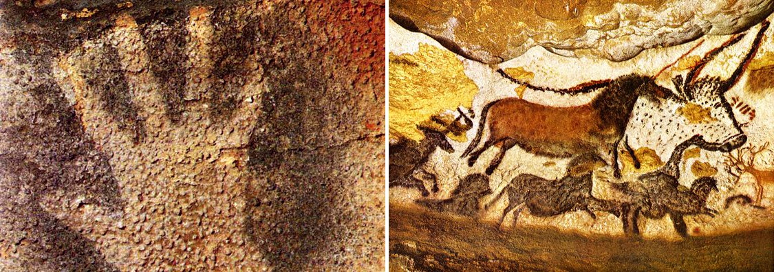 (1) & (2) Caves of Lascaux (1) & (2) Caves of Lascaux