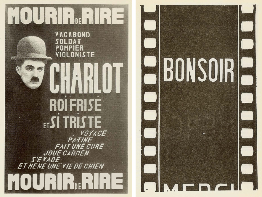 (2) & (3) Images du livre Cinéma (1921) de Jean Epstein (2) & (3) Images du livre Cinéma (1921) de Jean Epstein