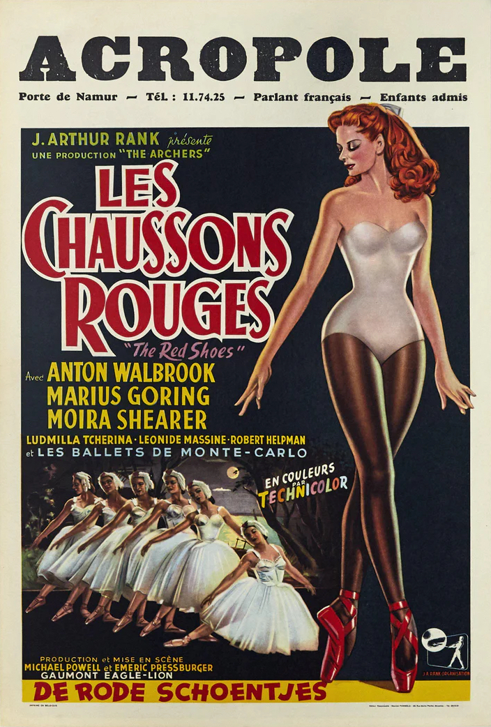Affiche belge de The Red Shoes (Michael Powell, Emeric Pressburger, 1948) Affiche belge de The Red Shoes (Michael Powell, Emeric Pressburger, 1948)