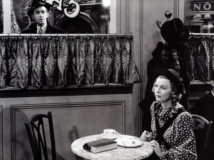 Klara (Margaret Sullavan) and Alfred (James Stewart) Klara (Margaret Sullavan) and Alfred (James Stewart)