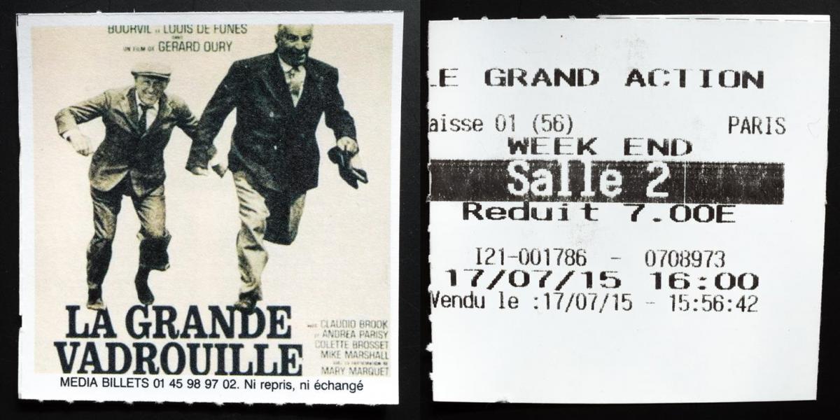(3) Filmticket Le Grand Action (3) Filmticket Le Grand Action