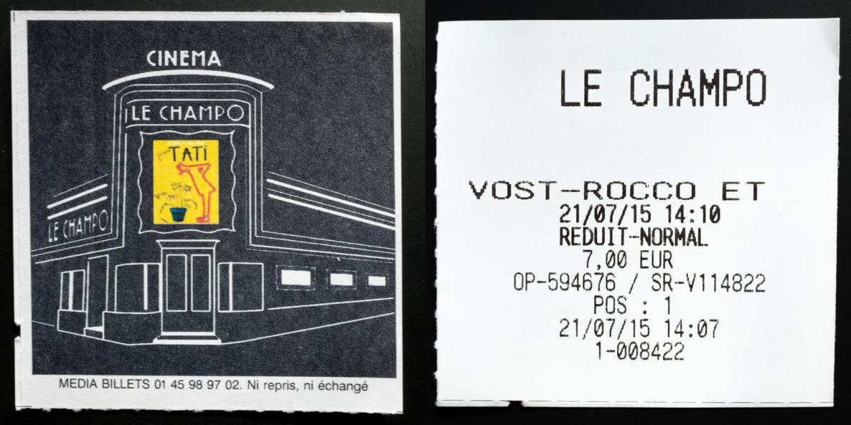 (6) Filmticket Le Champo (6) Filmticket Le Champo